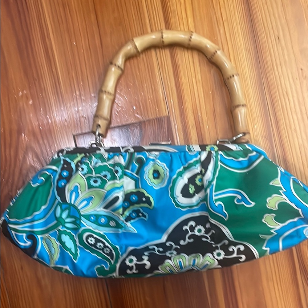 Banana Republic paisley clutch